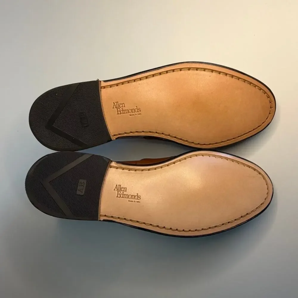 NIB Rancourt x Allen Edmonds Cameron Penny Loafer Brown Made in Maine 6.5 Wide E